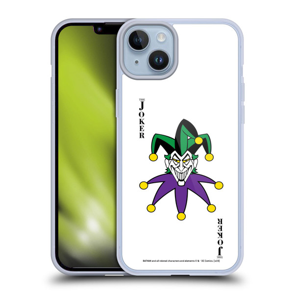 The Joker DC Comics Character Art Card Soft Gel Case for Apple iPhone 14 Plus