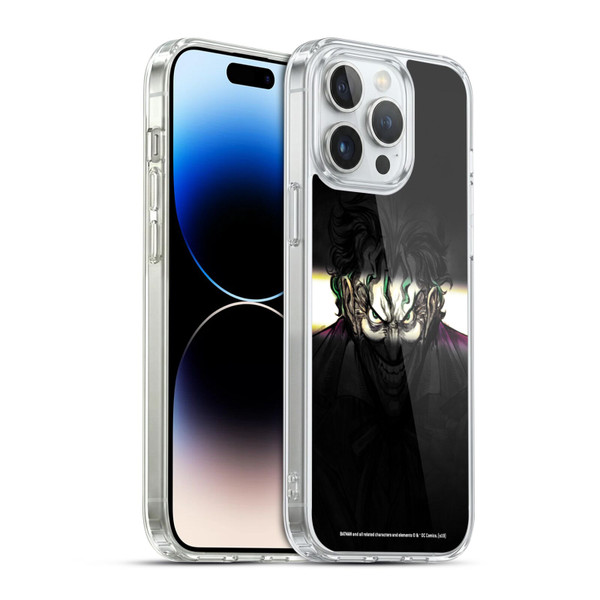 The Joker DC Comics Character Art Arkham Asylum Soft Gel Case for Apple iPhone 14 Pro Max & MagSafe