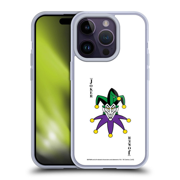 The Joker DC Comics Character Art Card Soft Gel Case for Apple iPhone 14 Pro