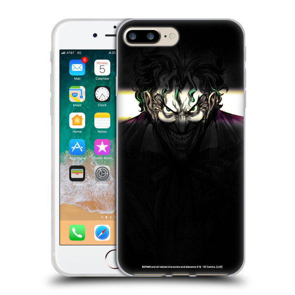 The Joker DC Comics Character Art Arkham Asylum Soft Gel Case for Apple iPhone 7 Plus / iPhone 8 Plus