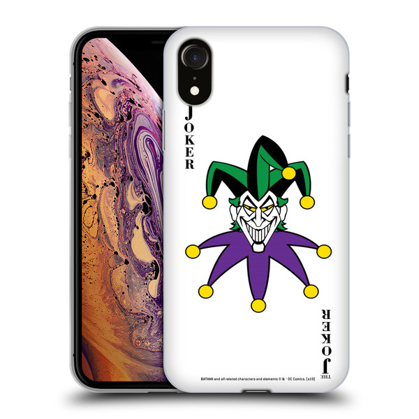The Joker DC Comics Character Art Card Soft Gel Case for Apple iPhone XR