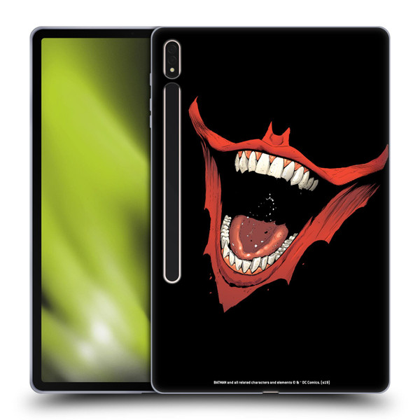 The Joker DC Comics Character Art Laugh Bat Logo Soft Gel Case for Samsung Galaxy Tab S8 Plus