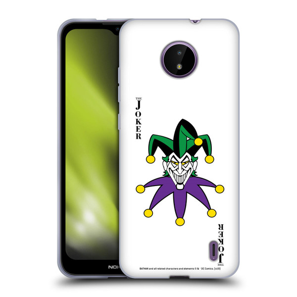 The Joker DC Comics Character Art Card Soft Gel Case for Nokia C10 / C20