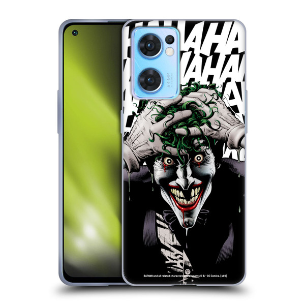 The Joker DC Comics Character Art The Killing Joke Soft Gel Case for OPPO Reno7 5G / Find X5 Lite
