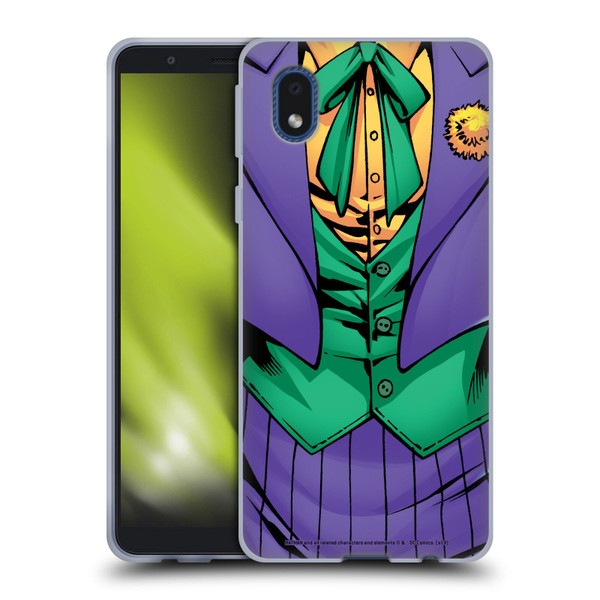 The Joker DC Comics Character Art New 52 Costume Soft Gel Case for Samsung Galaxy A01 Core (2020)