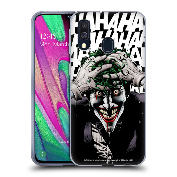 The Joker DC Comics Character Art The Killing Joke Soft Gel Case for Samsung Galaxy A40 (2019)