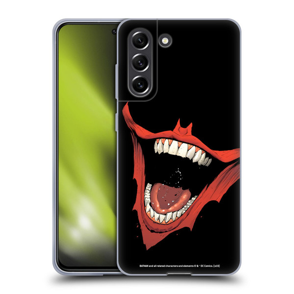 The Joker DC Comics Character Art Laugh Bat Logo Soft Gel Case for Samsung Galaxy S21 FE 5G