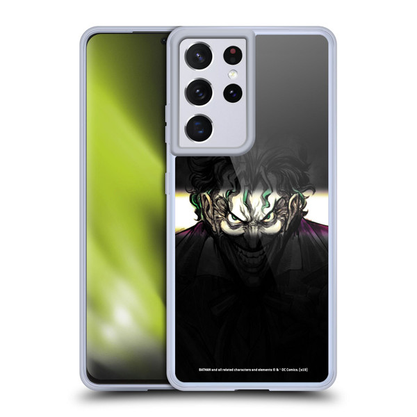 The Joker DC Comics Character Art Arkham Asylum Soft Gel Case for Samsung Galaxy S21 Ultra 5G