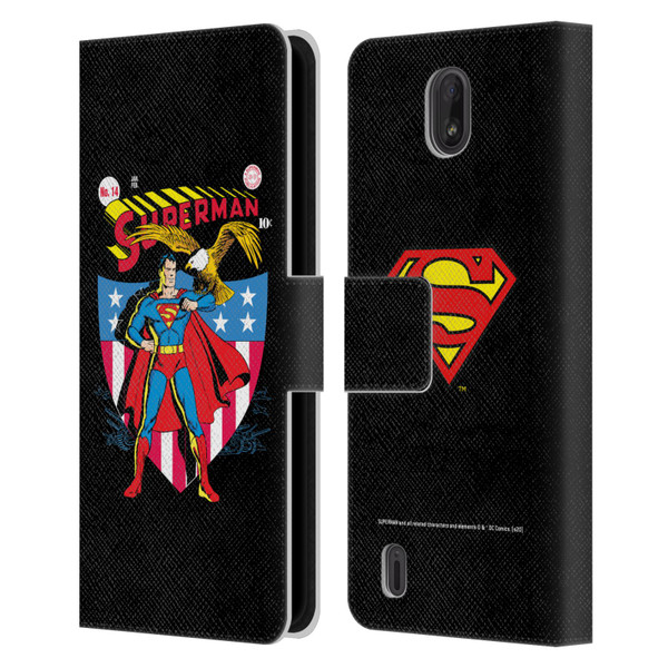 Superman DC Comics Famous Comic Book Covers Number 14 Leather Book Wallet Case Cover For Nokia C01 Plus/C1 2nd Edition