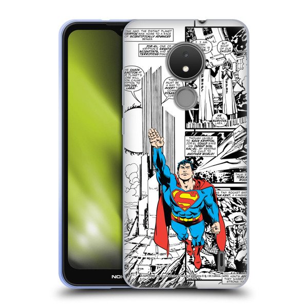 Superman DC Comics Comicbook Art Flight Soft Gel Case for Nokia C21