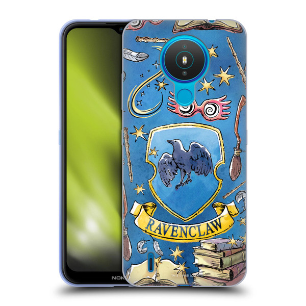 Harry Potter Deathly Hallows XIII Ravenclaw Pattern Soft Gel Case for Nokia 1.4
