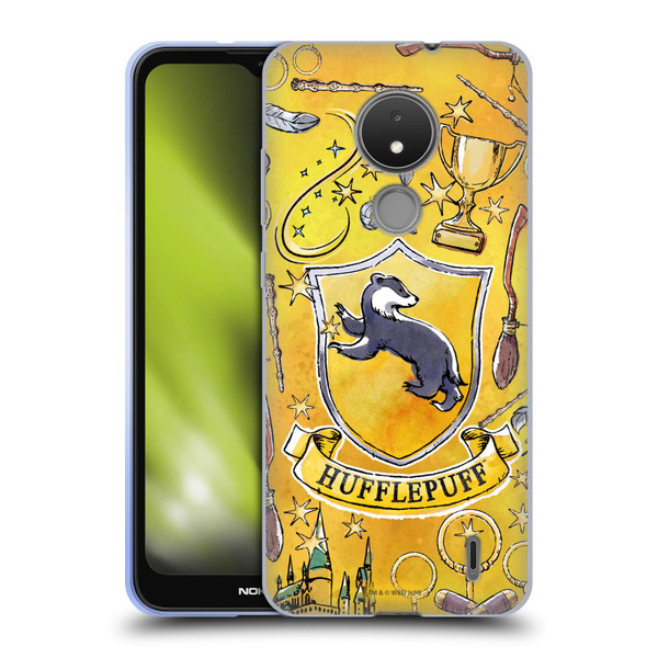 Harry Potter Deathly Hallows XIII Hufflepuff Pattern Soft Gel Case for Nokia C21