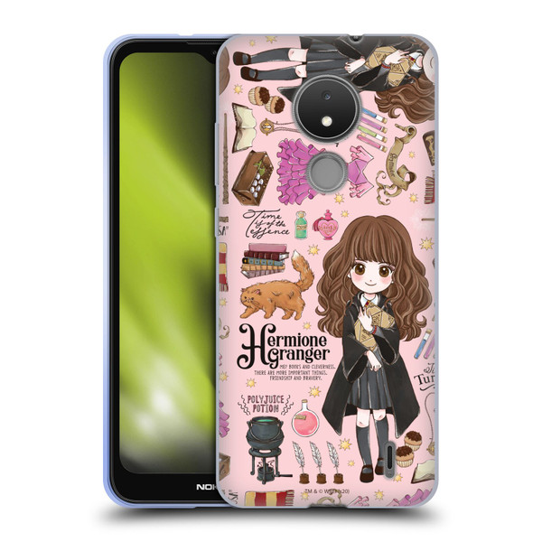 Harry Potter Deathly Hallows XXXVII Hermione Pattern Soft Gel Case for Nokia C21