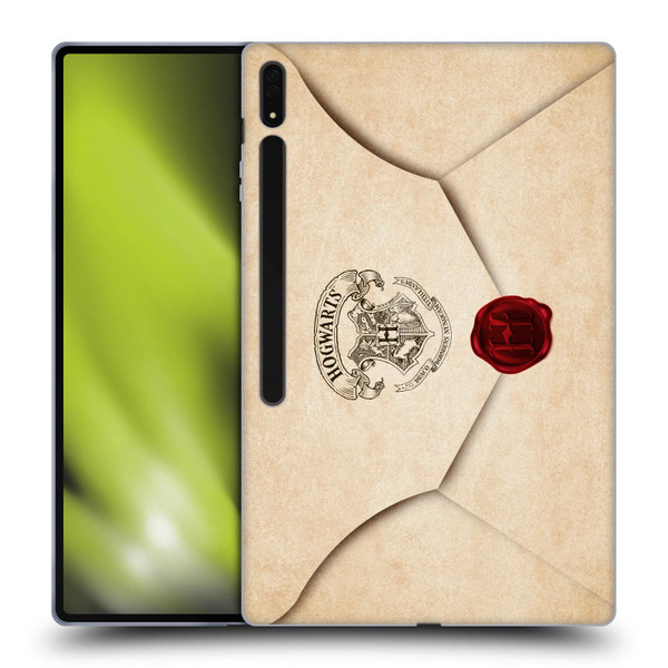 Harry Potter Hogwarts Letter Envelope Acceptance Parchment Soft Gel Case for Samsung Galaxy Tab S8 Ultra