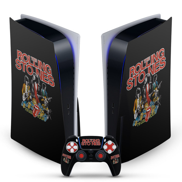 The Rolling Stones Art Band Vinyl Sticker Skin Decal Cover for Sony PS5 Disc Edition Bundle