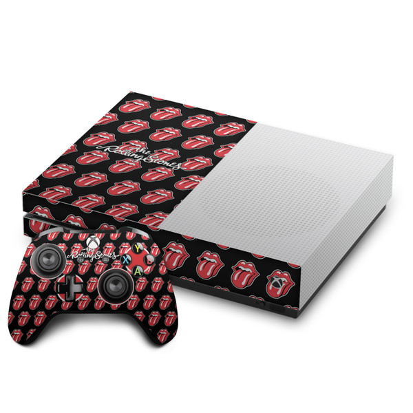 The Rolling Stones Art Licks Tongue Logo Vinyl Sticker Skin Decal Cover for Microsoft One S Console & Controller