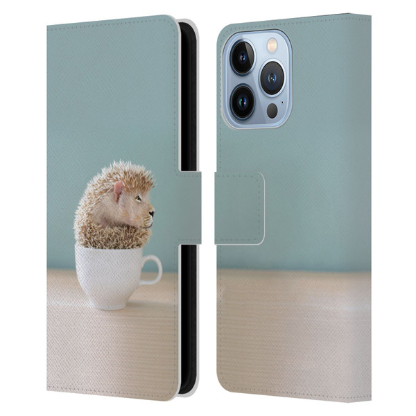 Pixelmated Animals Surreal Pets Lionhog Leather Book Wallet Case Cover For Apple iPhone 13 Pro