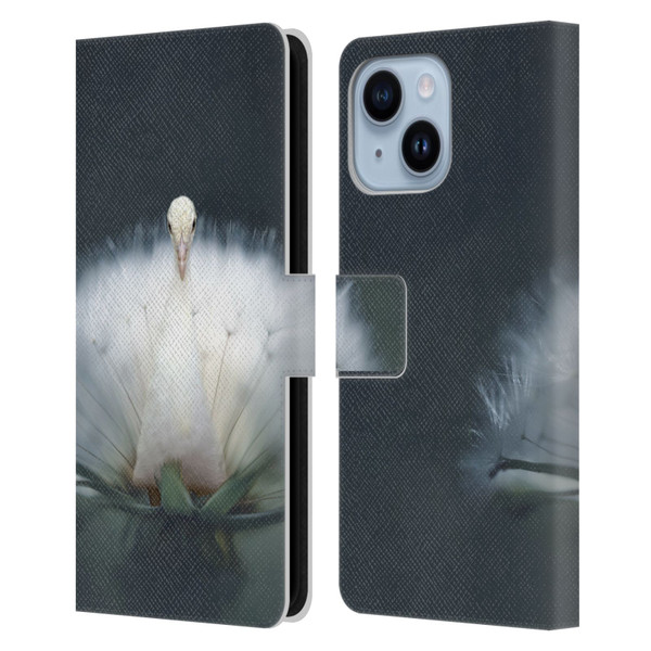 Pixelmated Animals Surreal Pets Peacock Wish Leather Book Wallet Case Cover For Apple iPhone 14 Plus
