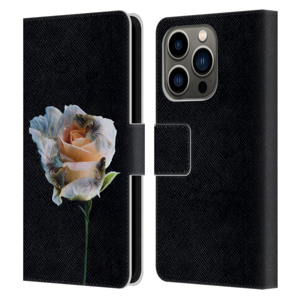 Pixelmated Animals Surreal Pets Betaflower Leather Book Wallet Case Cover For Apple iPhone 14 Pro