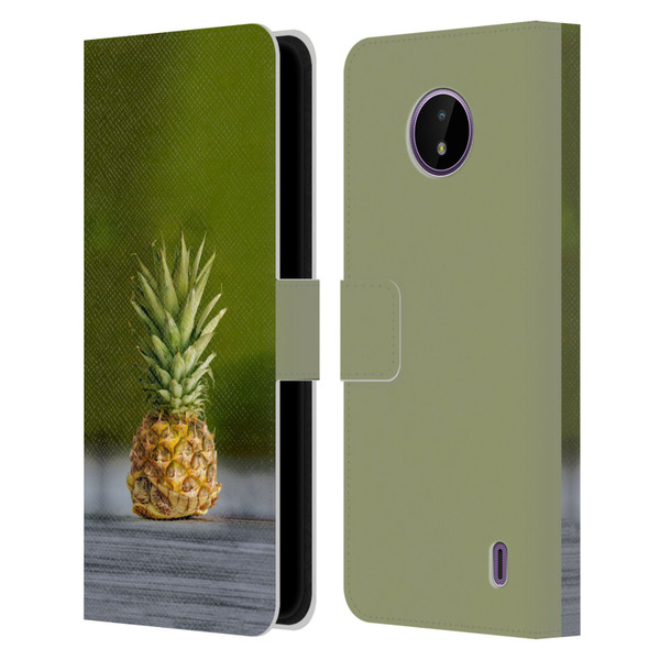 Pixelmated Animals Surreal Pets Pineapple Turtle Leather Book Wallet Case Cover For Nokia C10 / C20