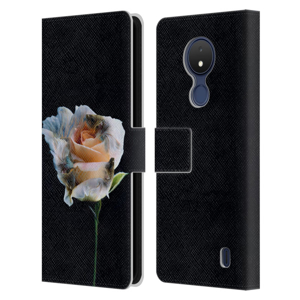 Pixelmated Animals Surreal Pets Betaflower Leather Book Wallet Case Cover For Nokia C21