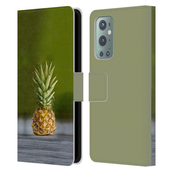 Pixelmated Animals Surreal Pets Pineapple Turtle Leather Book Wallet Case Cover For OnePlus 9