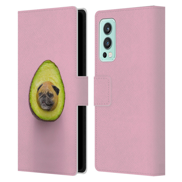 Pixelmated Animals Surreal Pets Pugacado Leather Book Wallet Case Cover For OnePlus Nord 2 5G
