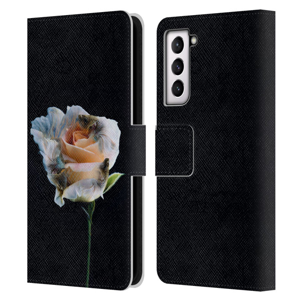 Pixelmated Animals Surreal Pets Betaflower Leather Book Wallet Case Cover For Samsung Galaxy S21 5G