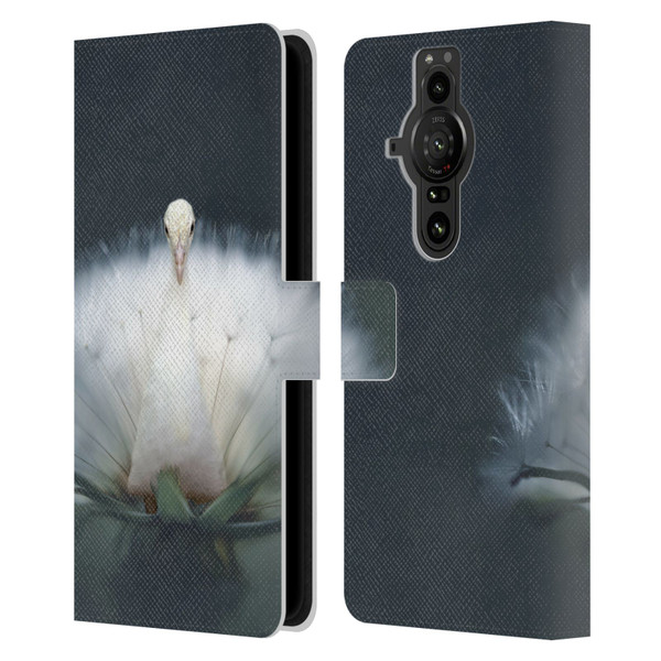 Pixelmated Animals Surreal Pets Peacock Wish Leather Book Wallet Case Cover For Sony Xperia Pro-I