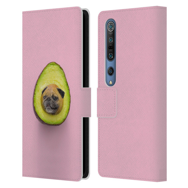 Pixelmated Animals Surreal Pets Pugacado Leather Book Wallet Case Cover For Xiaomi Mi 10 5G / Mi 10 Pro 5G