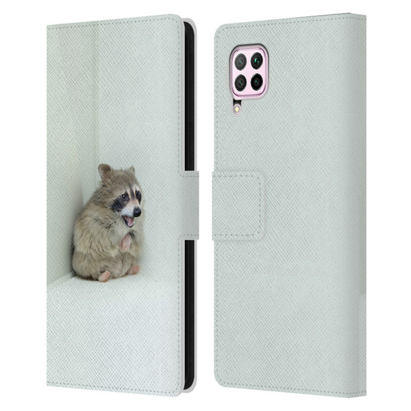 Pixelmated Animals Surreal Wildlife Hamster Raccoon Leather Book Wallet Case Cover For Huawei Nova 6 SE / P40 Lite