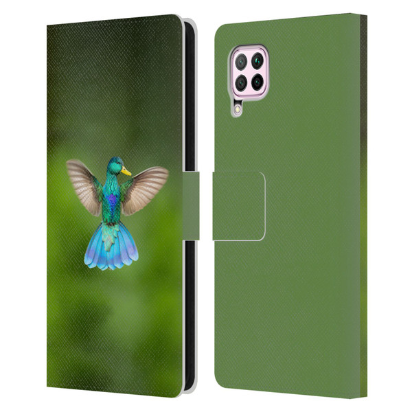 Pixelmated Animals Surreal Wildlife Quaking Bird Leather Book Wallet Case Cover For Huawei Nova 6 SE / P40 Lite