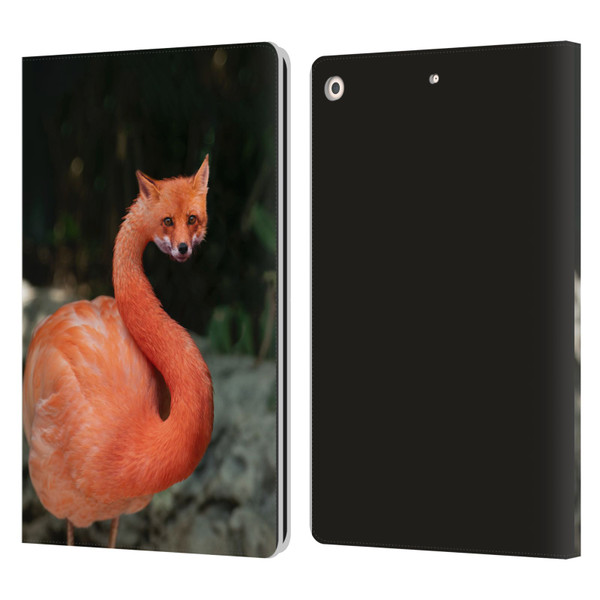 Pixelmated Animals Surreal Wildlife Foxmingo Leather Book Wallet Case Cover For Apple iPad 10.2 2019/2020/2021