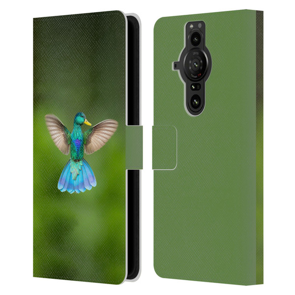 Pixelmated Animals Surreal Wildlife Quaking Bird Leather Book Wallet Case Cover For Sony Xperia Pro-I