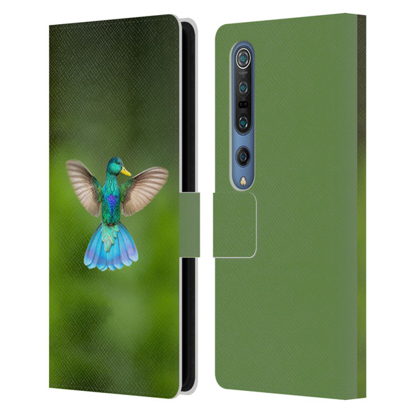 Pixelmated Animals Surreal Wildlife Quaking Bird Leather Book Wallet Case Cover For Xiaomi Mi 10 5G / Mi 10 Pro 5G