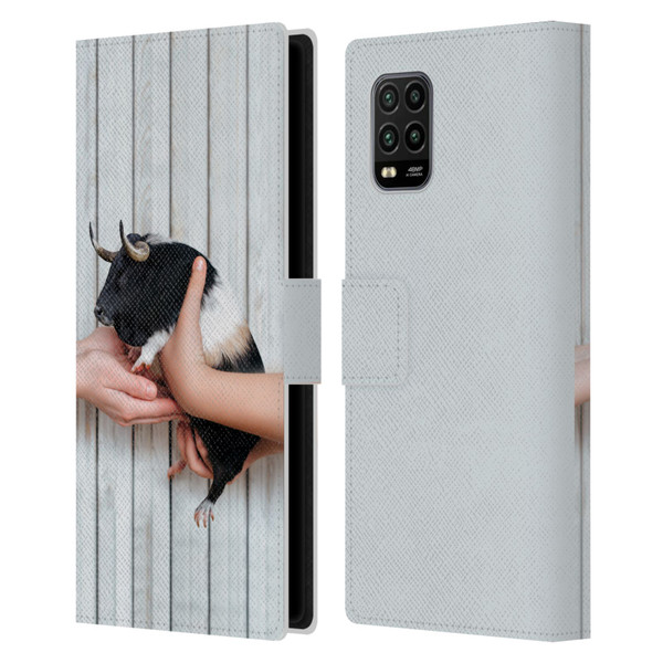 Pixelmated Animals Surreal Wildlife Guinea Bull Leather Book Wallet Case Cover For Xiaomi Mi 10 Lite 5G