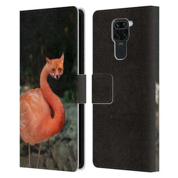 Pixelmated Animals Surreal Wildlife Foxmingo Leather Book Wallet Case Cover For Xiaomi Redmi Note 9 / Redmi 10X 4G