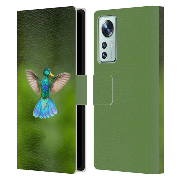 Pixelmated Animals Surreal Wildlife Quaking Bird Leather Book Wallet Case Cover For Xiaomi 12