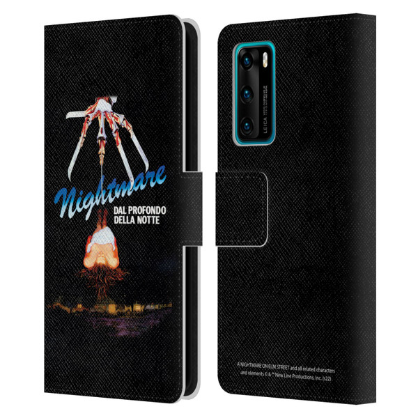 A Nightmare On Elm Street (1984) Graphics Nightmare Leather Book Wallet Case Cover For Huawei P40 5G