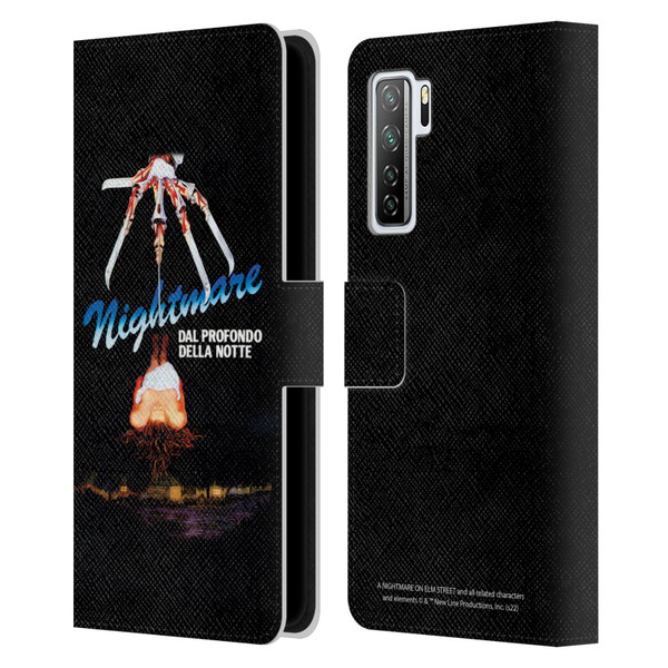 A Nightmare On Elm Street (1984) Graphics Nightmare Leather Book Wallet Case Cover For Huawei Nova 7 SE/P40 Lite 5G
