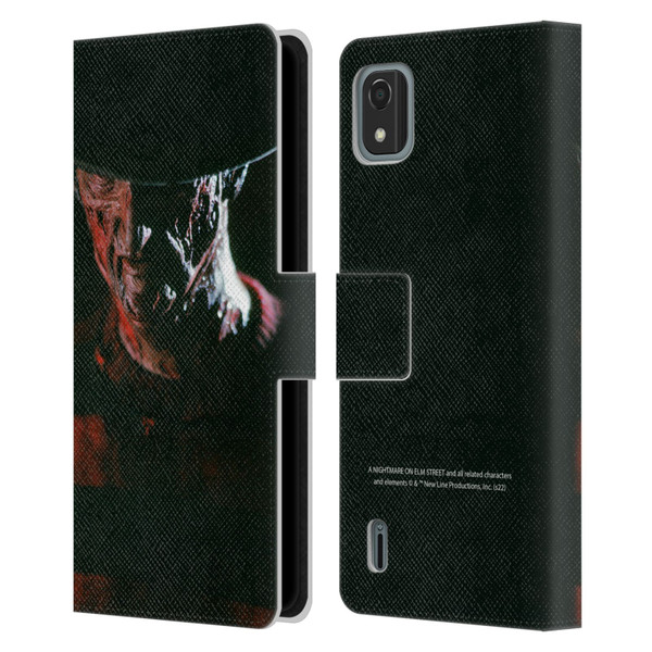 A Nightmare On Elm Street (1984) Graphics Freddy Leather Book Wallet Case Cover For Nokia C2 2nd Edition