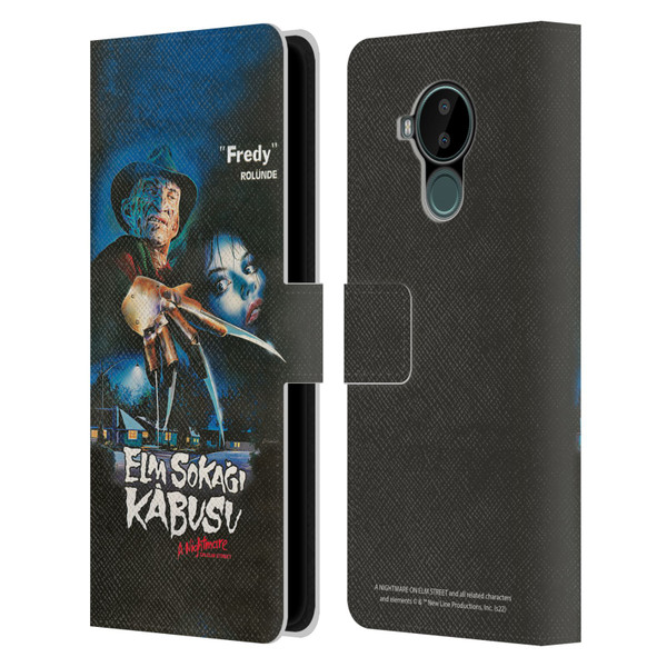 A Nightmare On Elm Street (1984) Graphics Elm Sokagi Leather Book Wallet Case Cover For Nokia C30