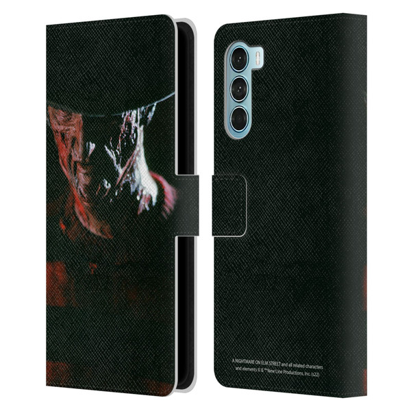 A Nightmare On Elm Street (1984) Graphics Freddy Leather Book Wallet Case Cover For Motorola Edge S30 / Moto G200 5G
