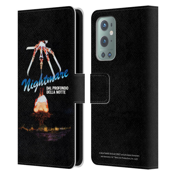 A Nightmare On Elm Street (1984) Graphics Nightmare Leather Book Wallet Case Cover For OnePlus 9