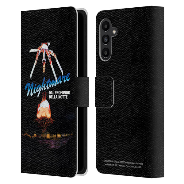 A Nightmare On Elm Street (1984) Graphics Nightmare Leather Book Wallet Case Cover For Samsung Galaxy A13 5G (2021)