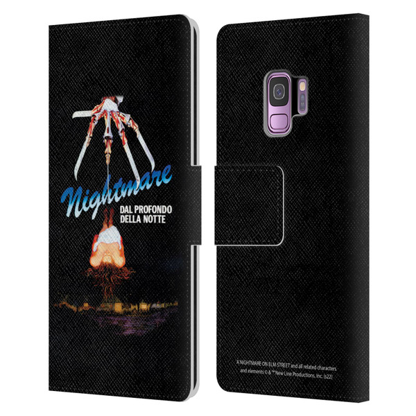 A Nightmare On Elm Street (1984) Graphics Nightmare Leather Book Wallet Case Cover For Samsung Galaxy S9