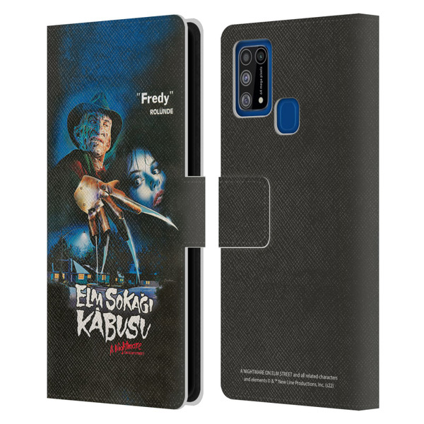A Nightmare On Elm Street (1984) Graphics Elm Sokagi Leather Book Wallet Case Cover For Samsung Galaxy M31 (2020)