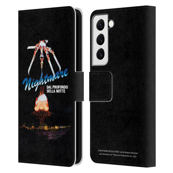 A Nightmare On Elm Street (1984) Graphics Nightmare Leather Book Wallet Case Cover For Samsung Galaxy S22 5G