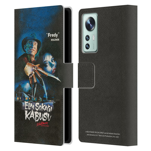 A Nightmare On Elm Street (1984) Graphics Elm Sokagi Leather Book Wallet Case Cover For Xiaomi 12