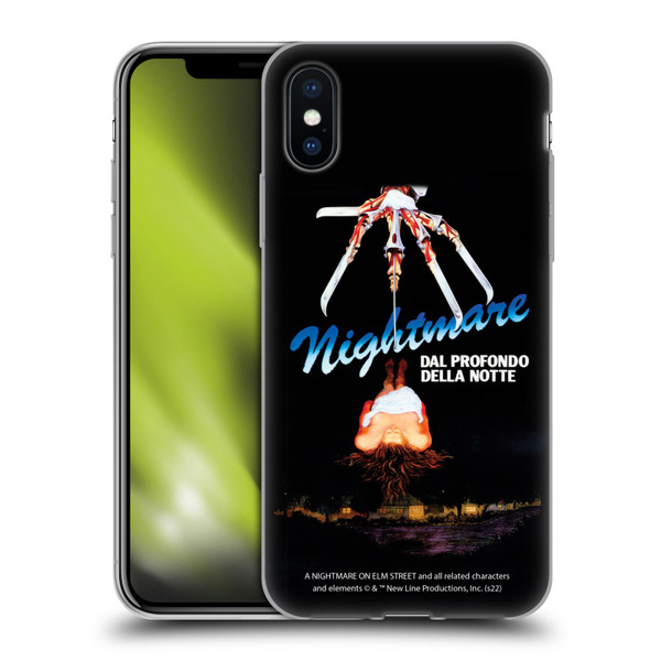 A Nightmare On Elm Street (1984) Graphics Nightmare Soft Gel Case for Apple iPhone X / iPhone XS